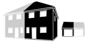 Large Semi-Detached house illustration