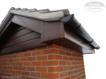 UPVC Mahogany Fascia, Mahogany Soffit, UPVC Black round Guttering