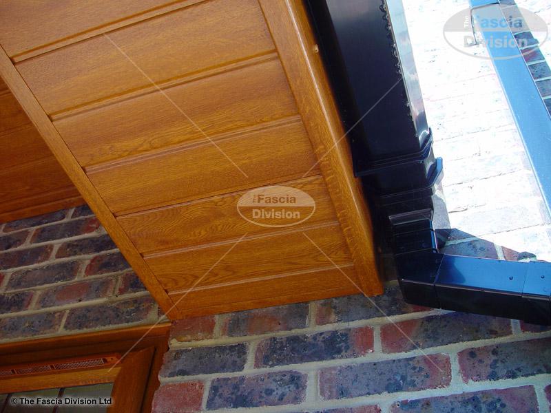 light oak fascias and tongue and groove soffits