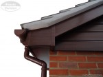 UPVC Mahogany Fascia and Soffit, UPVC Brown Deep Round Guttering