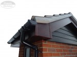 Rosewood Fascia Rosewood Soffit UPVC Black round Guttering