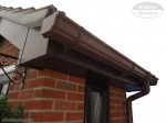 UPVC Rosewood Fascia and Soffit, UPVC Brown Ogee Guttering