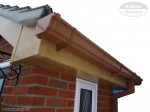 UPVC Irish Oak Fascia, UPVC Irish Oak Soffit and UPVC Caramel Ogee Guttering