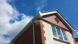 White fascia and soffit with White ogee guttering, Havant, Hampshire