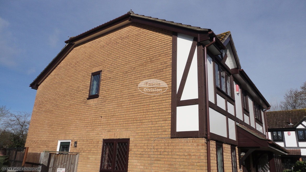 Replace fascia, soffit, guttering and mock tudor beams