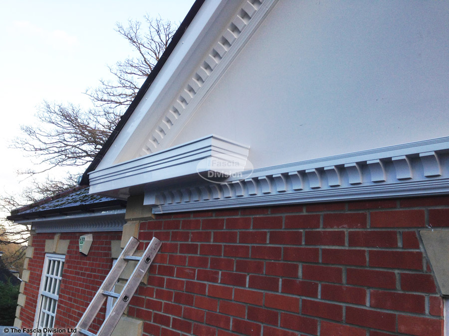 Here is one of our bespoke fascia and soffit installations