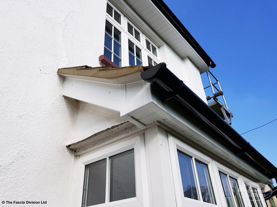 After installation of new upvc fascias and soffits