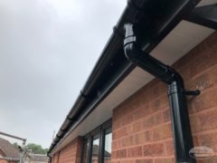 UPVC black fascia and guttering