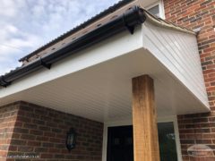 UPVC white cladding on porch