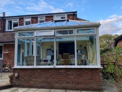 Conservatory before warm roof installation