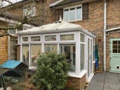 Conservatory before warm roof installation