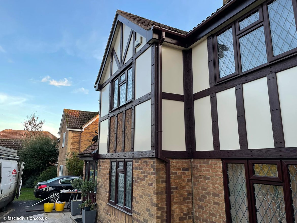 Fascias, soffits guttering and mock Tudor full replacement