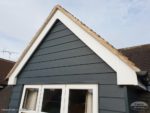 Anthracite composite cladding on a dormer windows