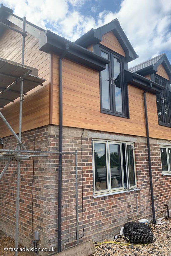 composite cladding on a house