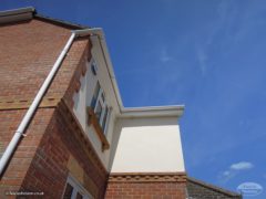 White fascia soffit and guttering