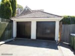 New white UPVC on a garage