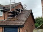 Black fascias and soffits on a house