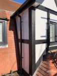 Replica Wood Mock Tudor board with anthracite fascia board