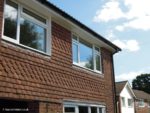 White UPVC fascias and soffits installation