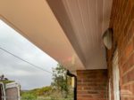 New white UPVC cladding on a porch