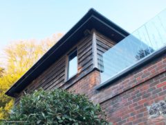 Anthracite UPVC soffits with LED down lighting