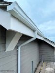 UPVC fascias and soffits with white ogee seamless guttering