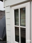 Hardie Plank cladding with colour matched windows