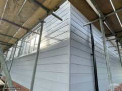 RAL 7035 (Grey) Durasid cladding installation