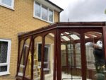 Removing old conservatory frame work