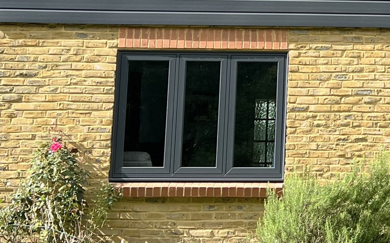 UPVC casement windows RAL7016