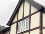 After installation new Replica Wood mock Tudor and cream render board
