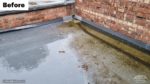 ponding water on old flat roof