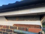 Old wood fascia, soffit and cornicing