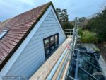 New Hardie Plank cladding with fascia, soffit and guttering