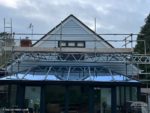 scaffolding above conservatory Dorking