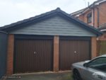 Slate Grey Hardie Plank cladding on a garage gable apex