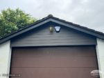 new cladding fascia soffits on a garage gable end