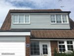 New Hardie Plank cladding on a dormer window