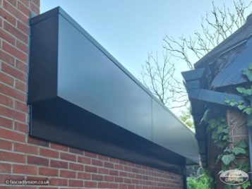 Anthracite Aluminium powder coated Fascia